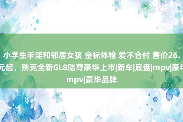 小学生手淫和邻居女孩 金标体验 爱不合付 售价26.99万元起，别克全新GL8陆尊豪华上市|新车|底盘|mpv|豪华品牌