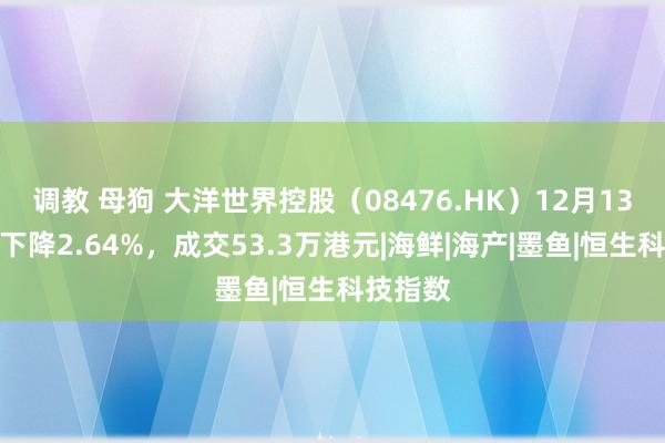 调教 母狗 大洋世界控股（08476.HK）12月13日收盘下降2.64%，成交53.3万港元|海鲜|海产|墨鱼|恒生科技指数